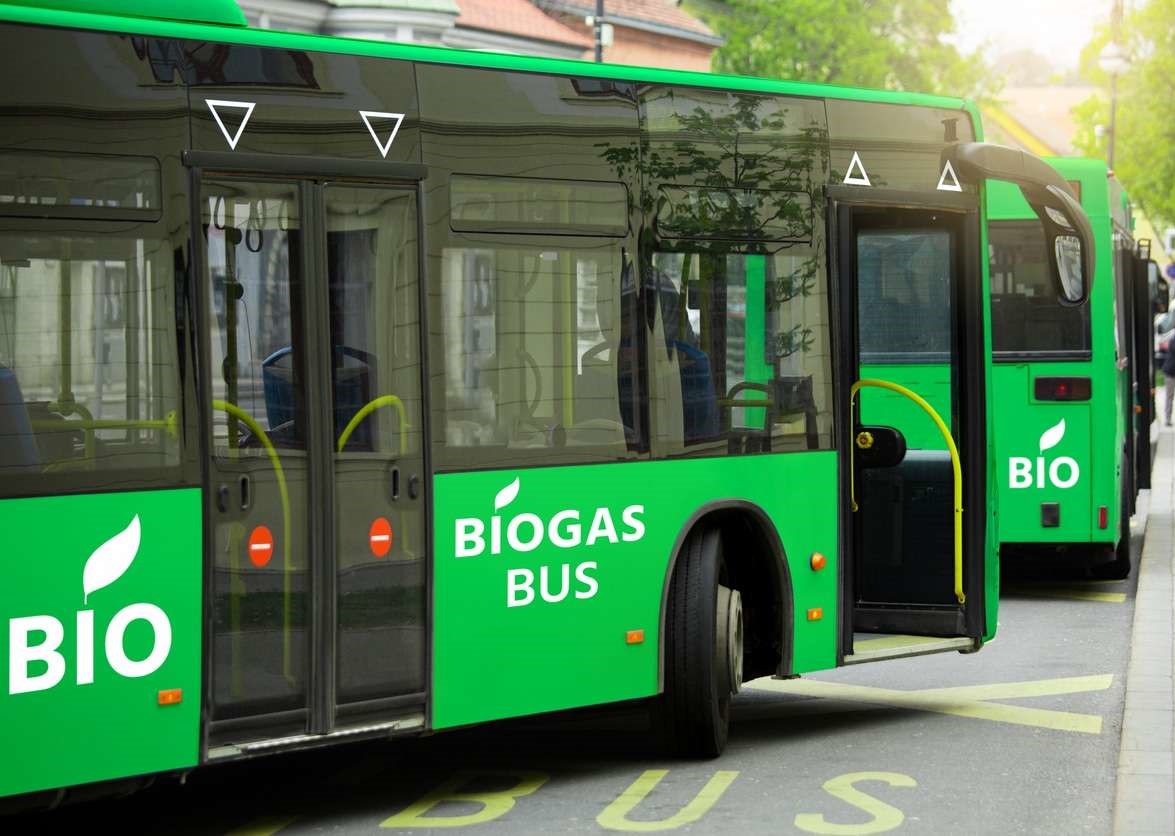 Illustration de l'utilisation du biogaz dans le transport